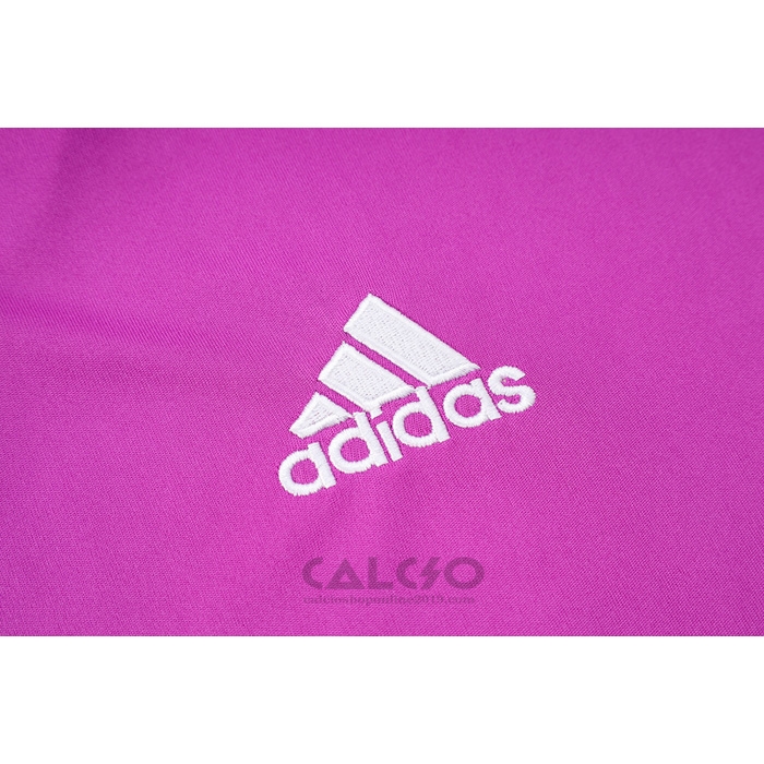 Tuta da Track Real Madrid Manica Corta 2022-2023 Purpura - Pantaloncini